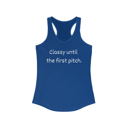 Baseball Mom Energy Racerback Tank