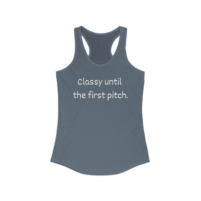 Baseball Mom Energy Racerback Tank