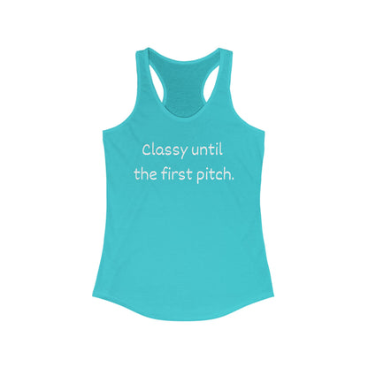 Baseball Mom Energy Racerback Tank