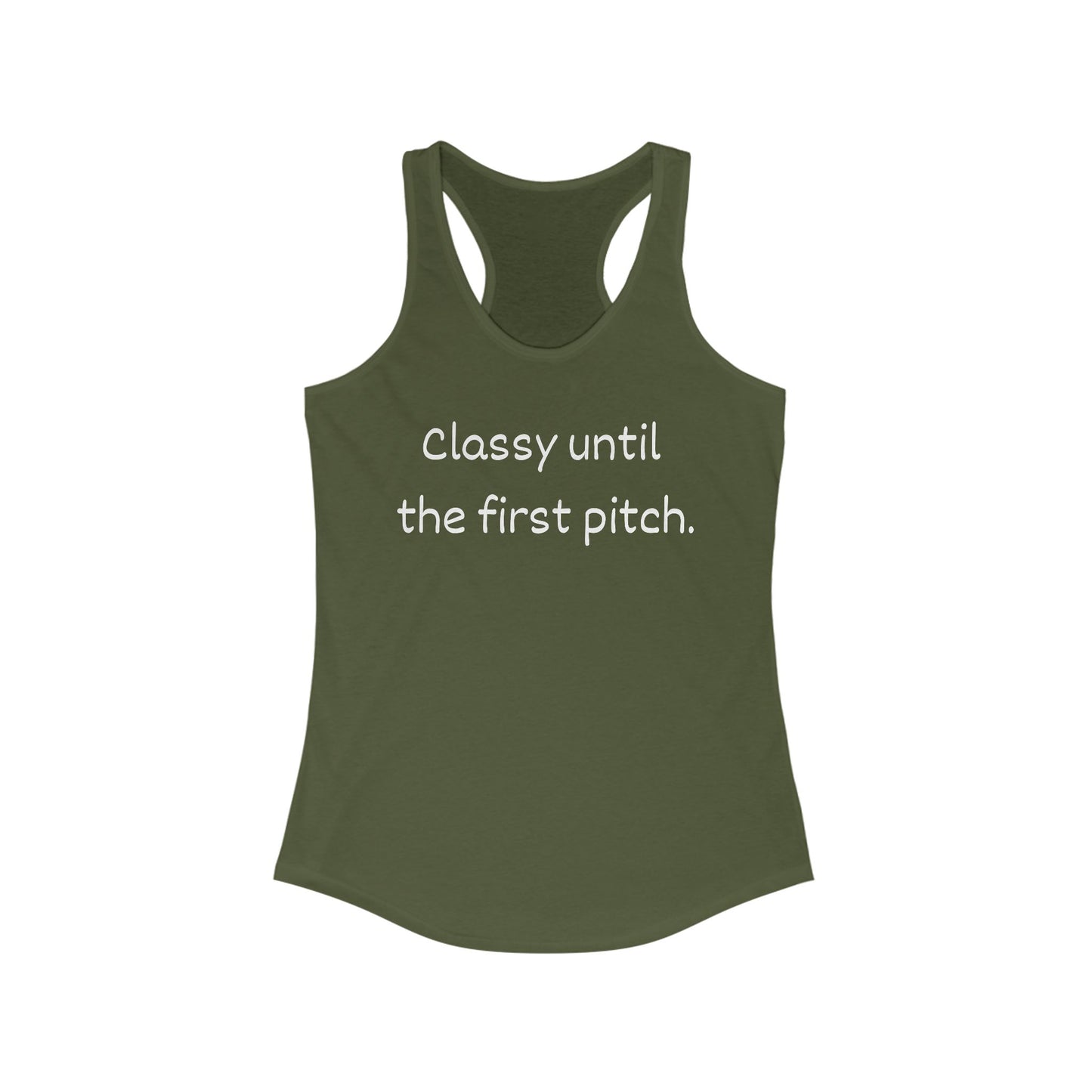 Baseball Mom Energy Racerback Tank