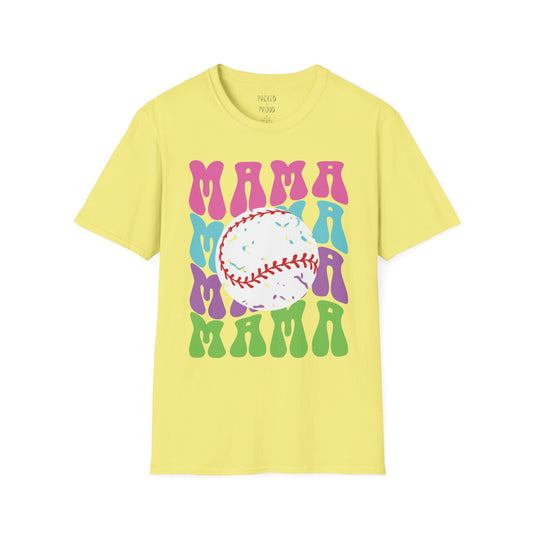 Color Me Baseball Mama T-Shirt