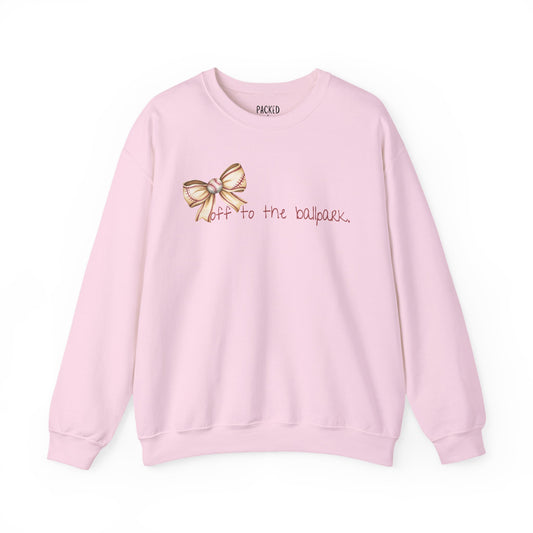 Off to the Ballpark Crewneck Sweatshirt