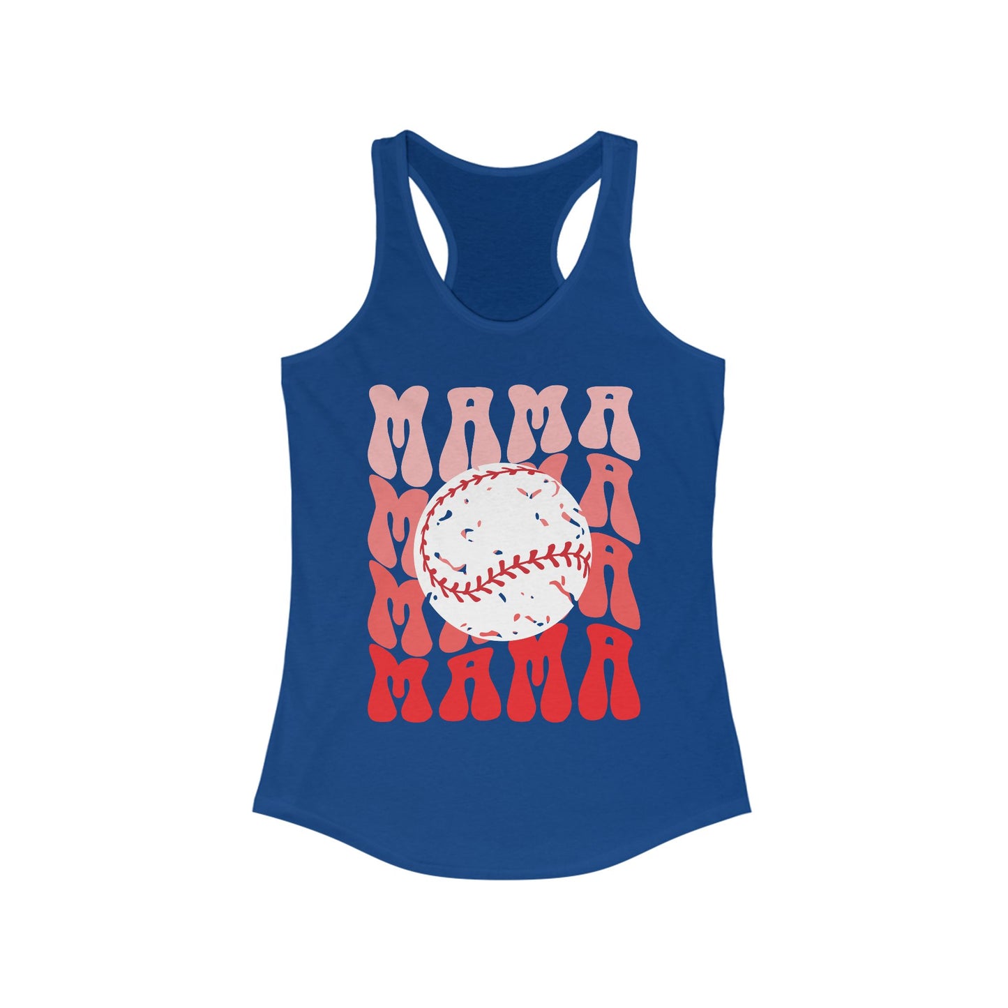 Red, Retro & Ready Mama Racerback Tank