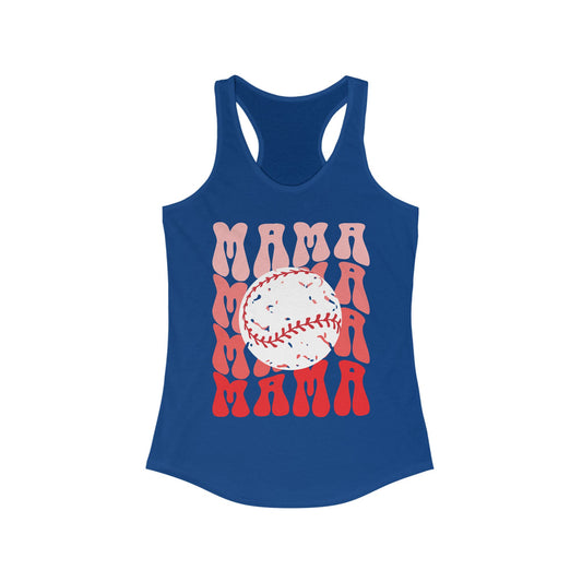 Red, Retro & Ready Mama Racerback Tank