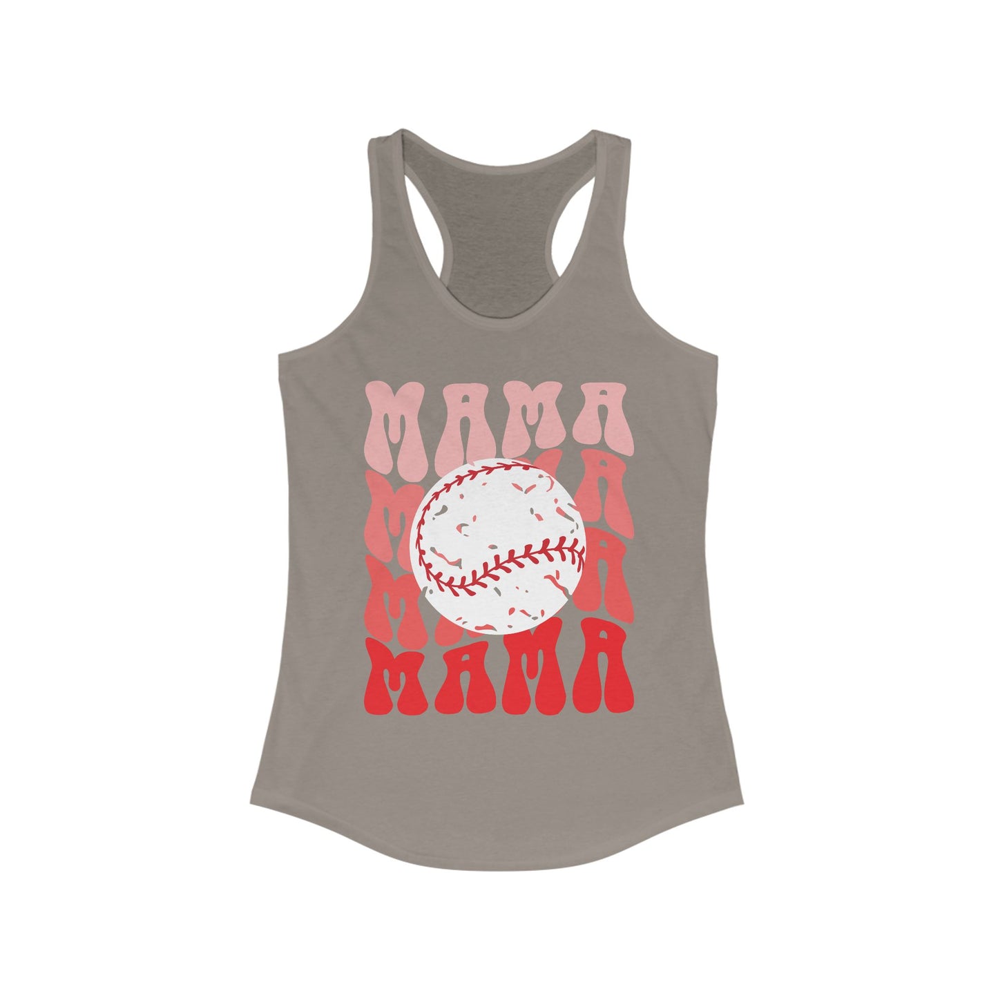 Red, Retro & Ready Mama Racerback Tank