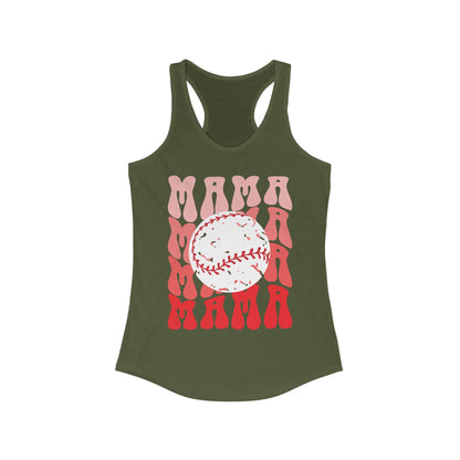 Red, Retro & Ready Mama Racerback Tank