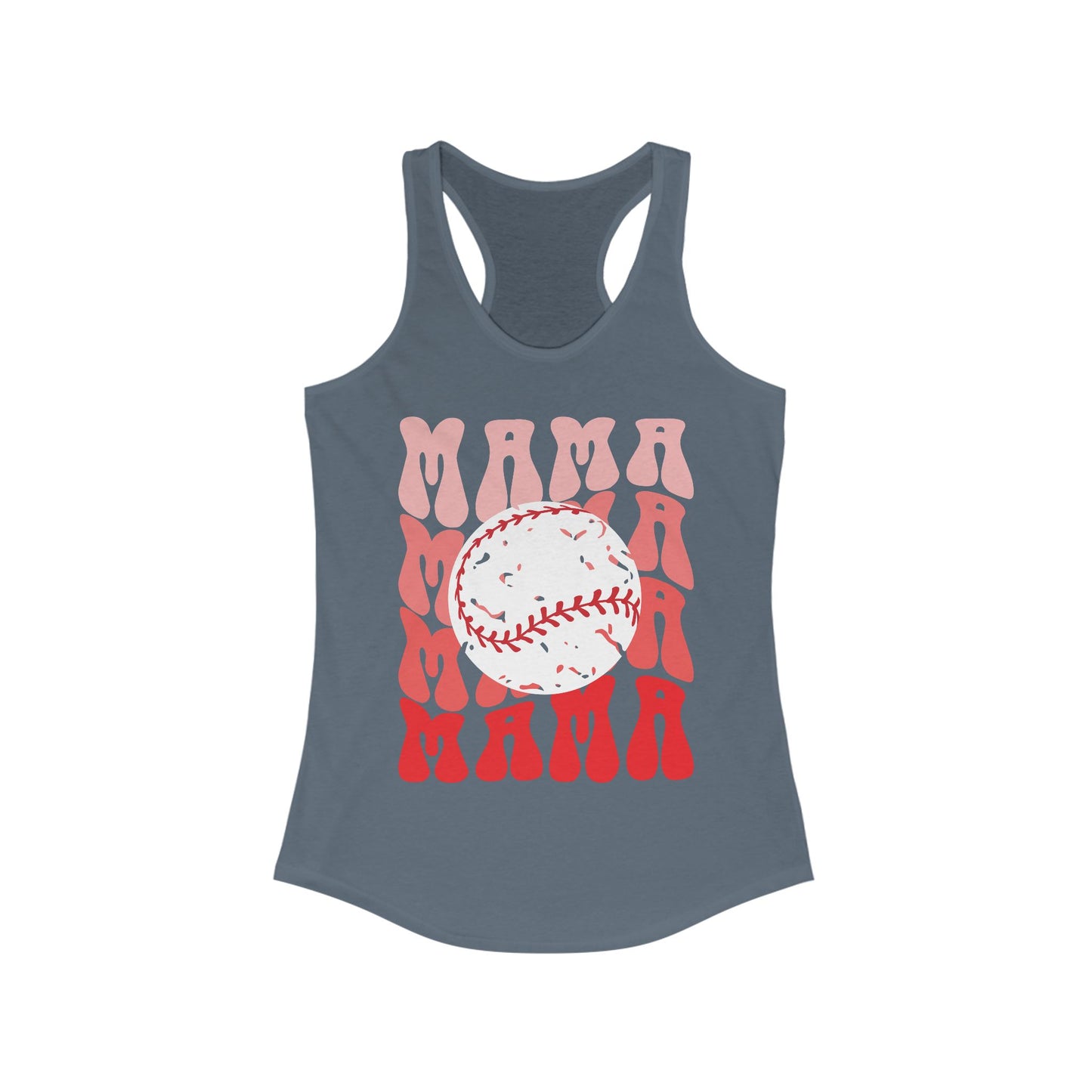 Red, Retro & Ready Mama Racerback Tank