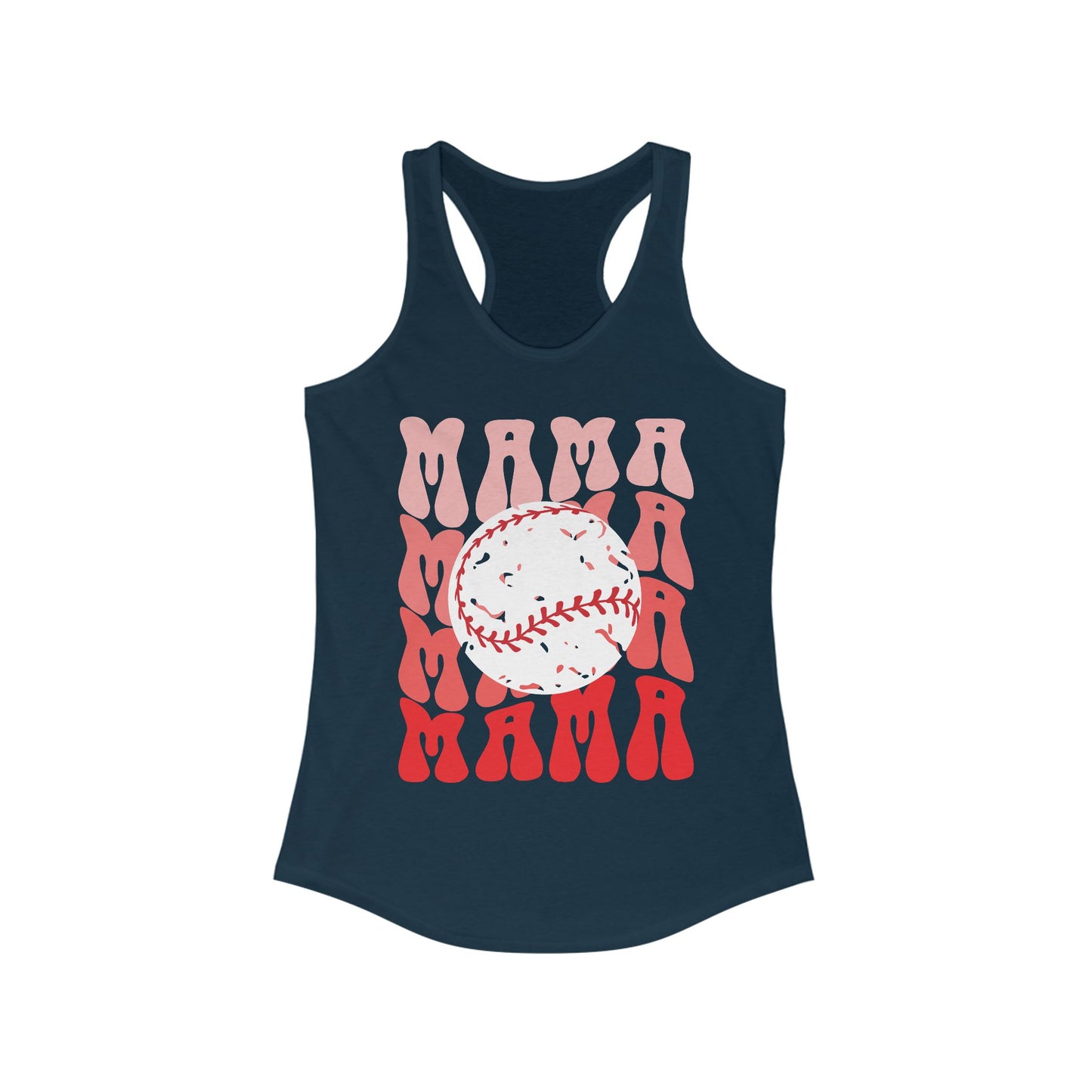 Red, Retro & Ready Mama Racerback Tank
