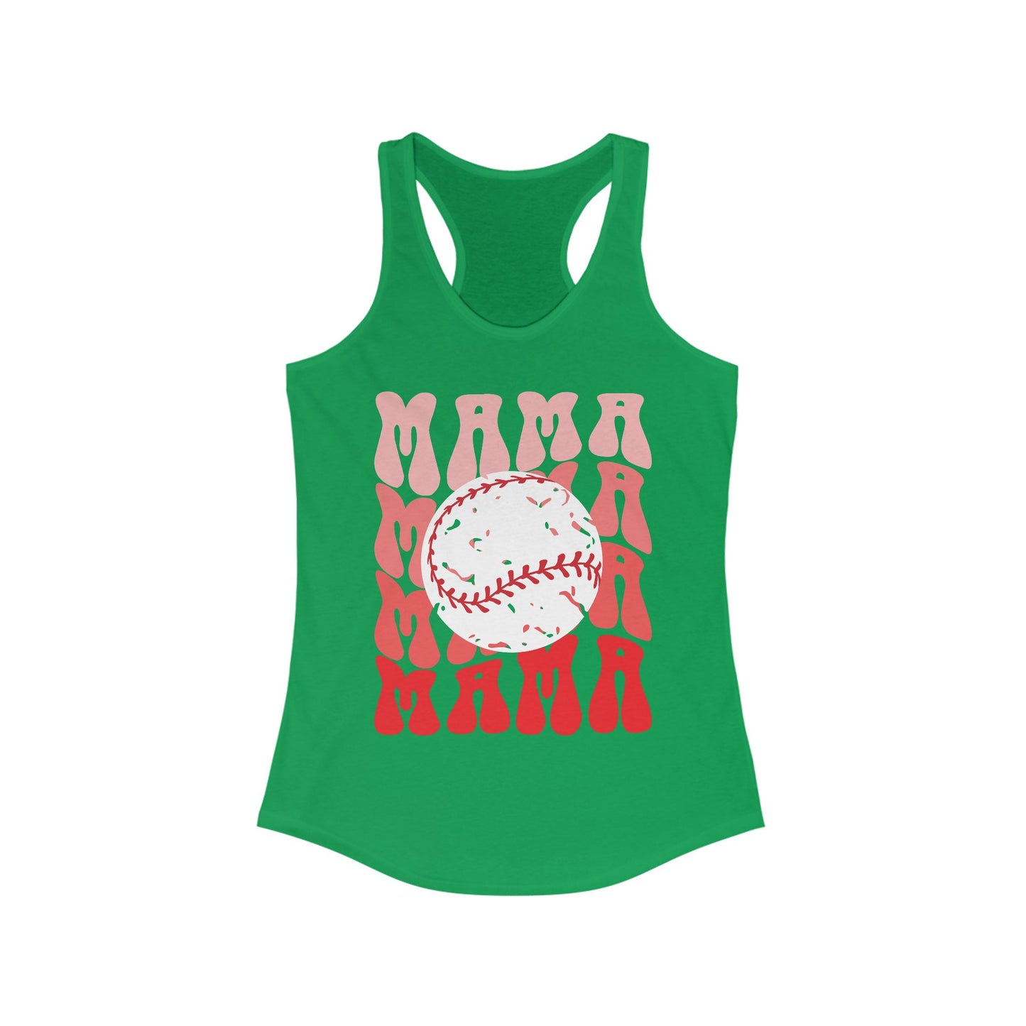 Red, Retro & Ready Mama Racerback Tank