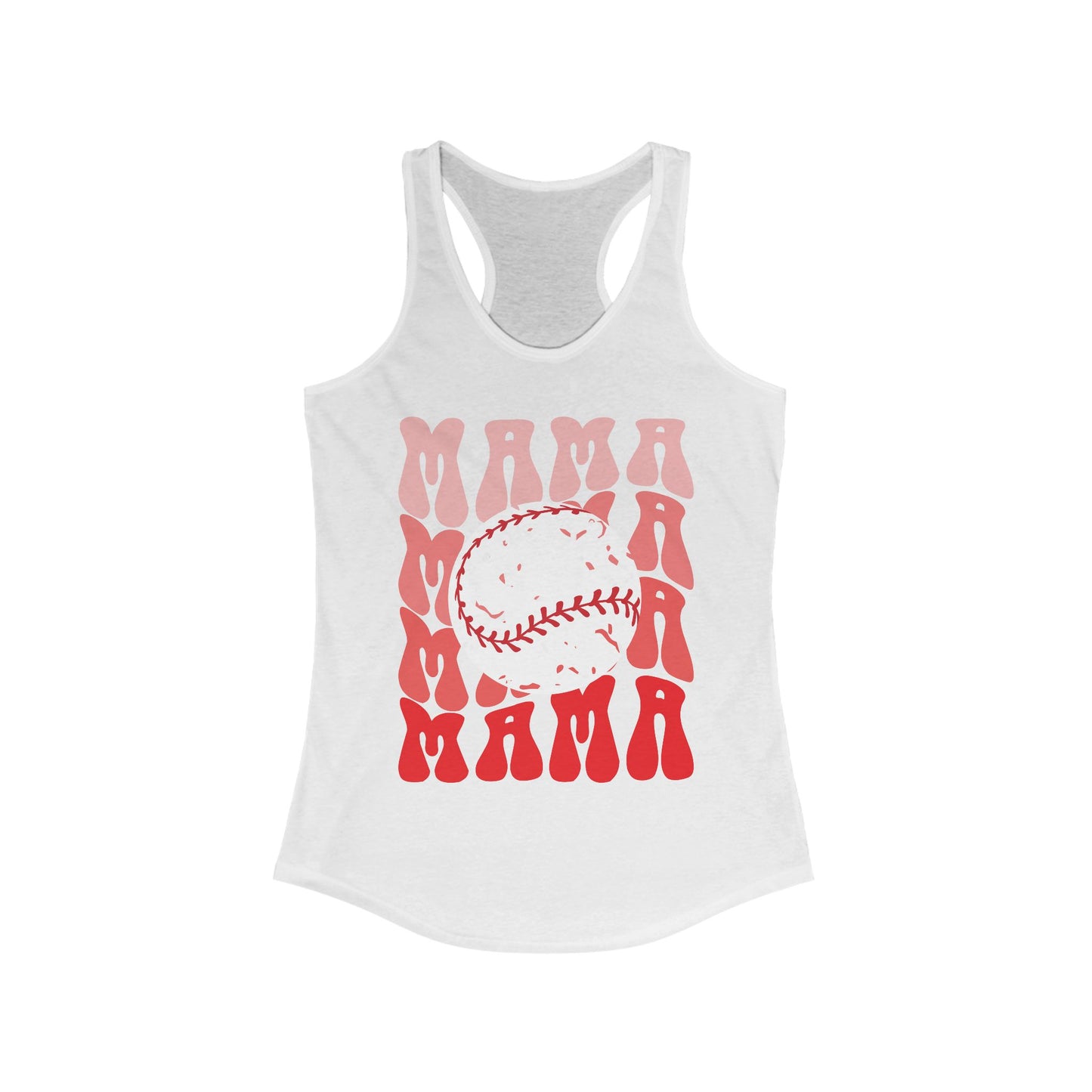 Red, Retro & Ready Mama Racerback Tank