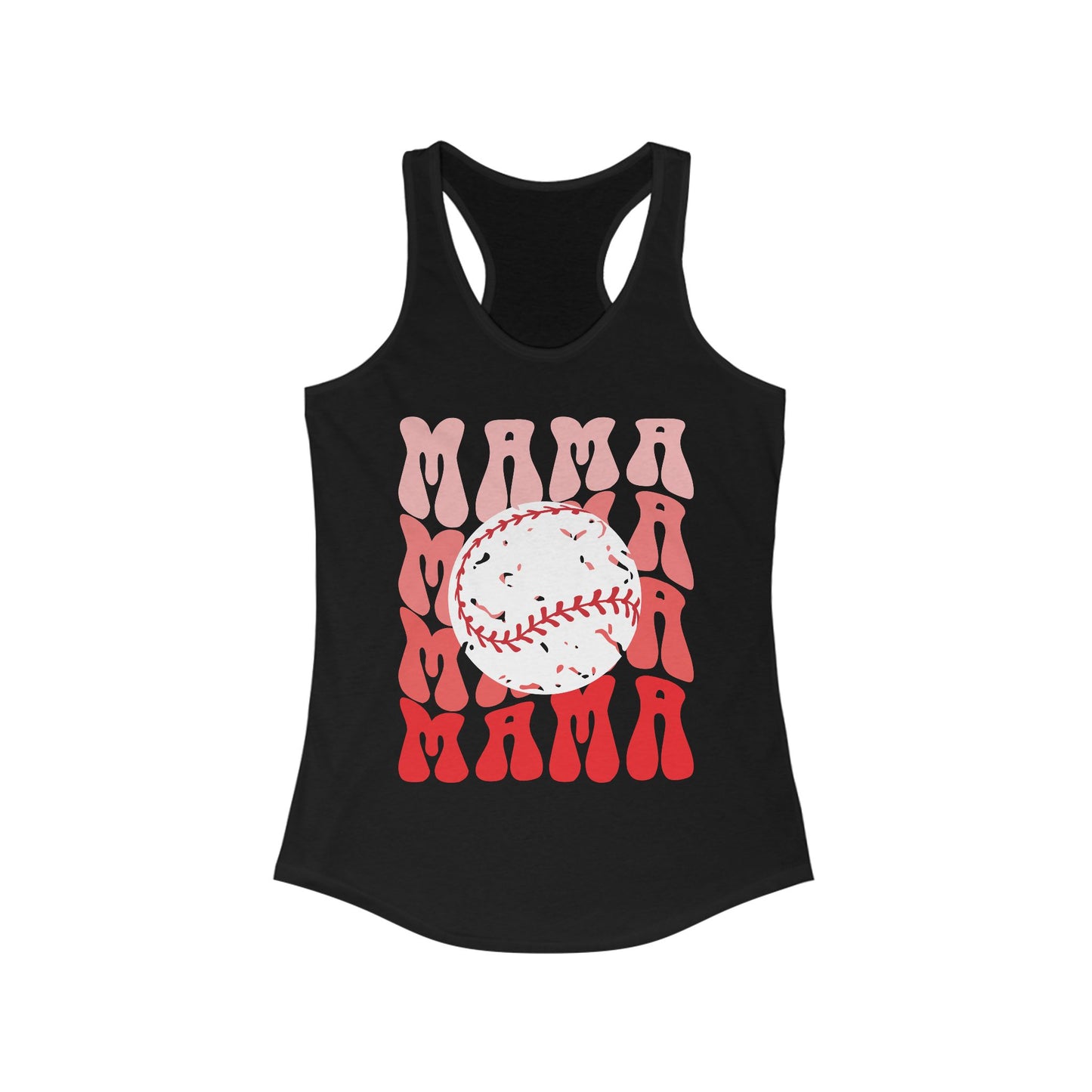 Red, Retro & Ready Mama Racerback Tank