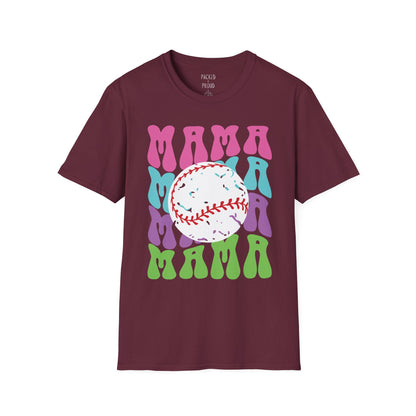 Color Me Baseball Mama T-Shirt