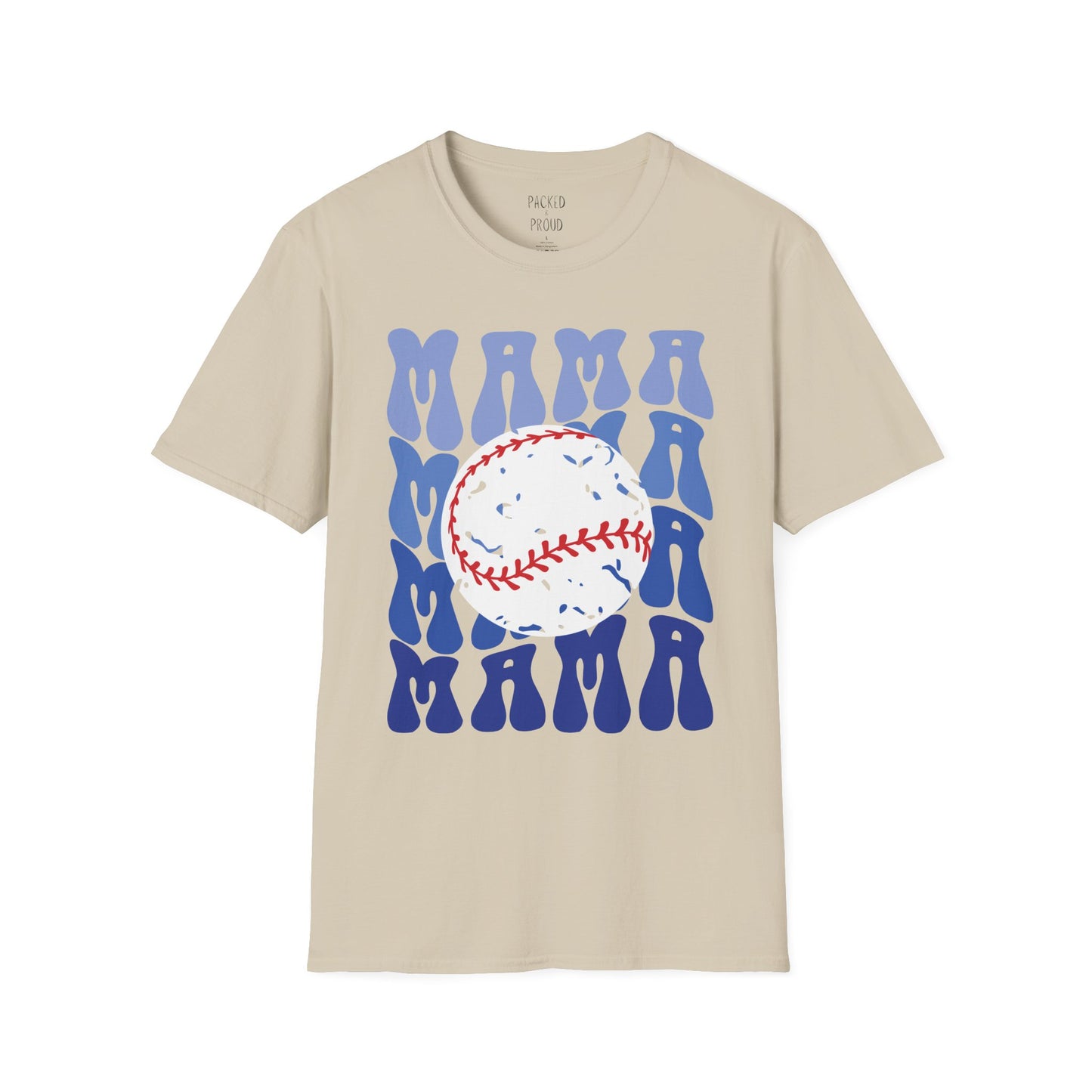 Baseball Blues Mama T-Shirt