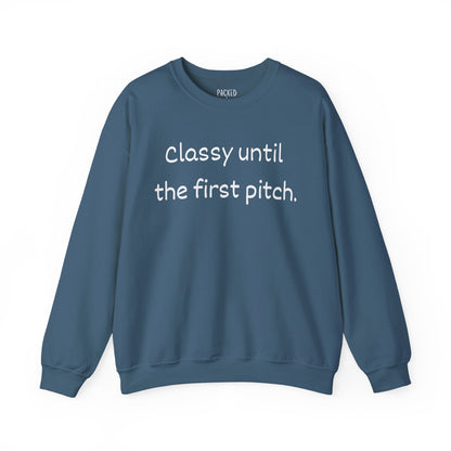 Baseball Mom Energy Crewneck Sweatshirt