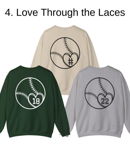 He Plays, I Pray Crew Neck Sweatshirt
