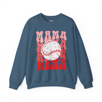 Red, Retro & Ready Mama Crewneck Sweatshirt