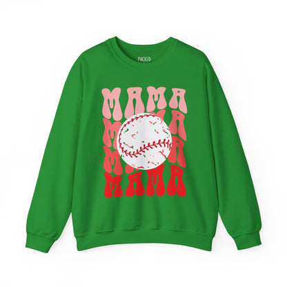 Red, Retro & Ready Mama Crewneck Sweatshirt