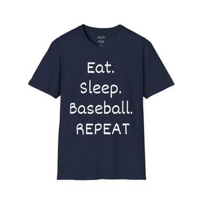 Eat. Sleep. Baseball. Repeat T-Shirt