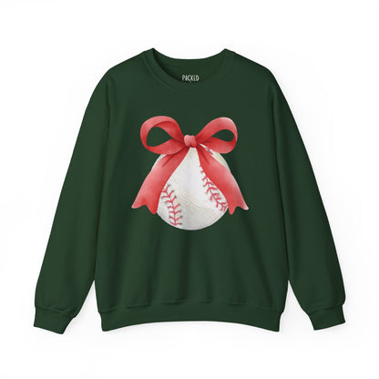 Bows to Baseball Crewneck Sweatshirt
