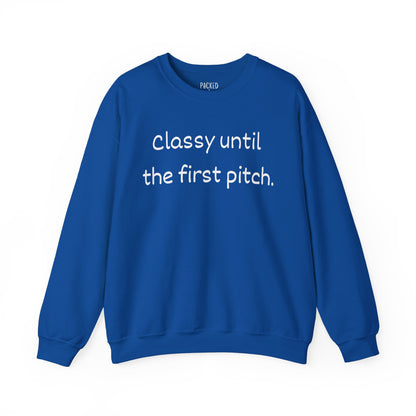 Baseball Mom Energy Crewneck Sweatshirt