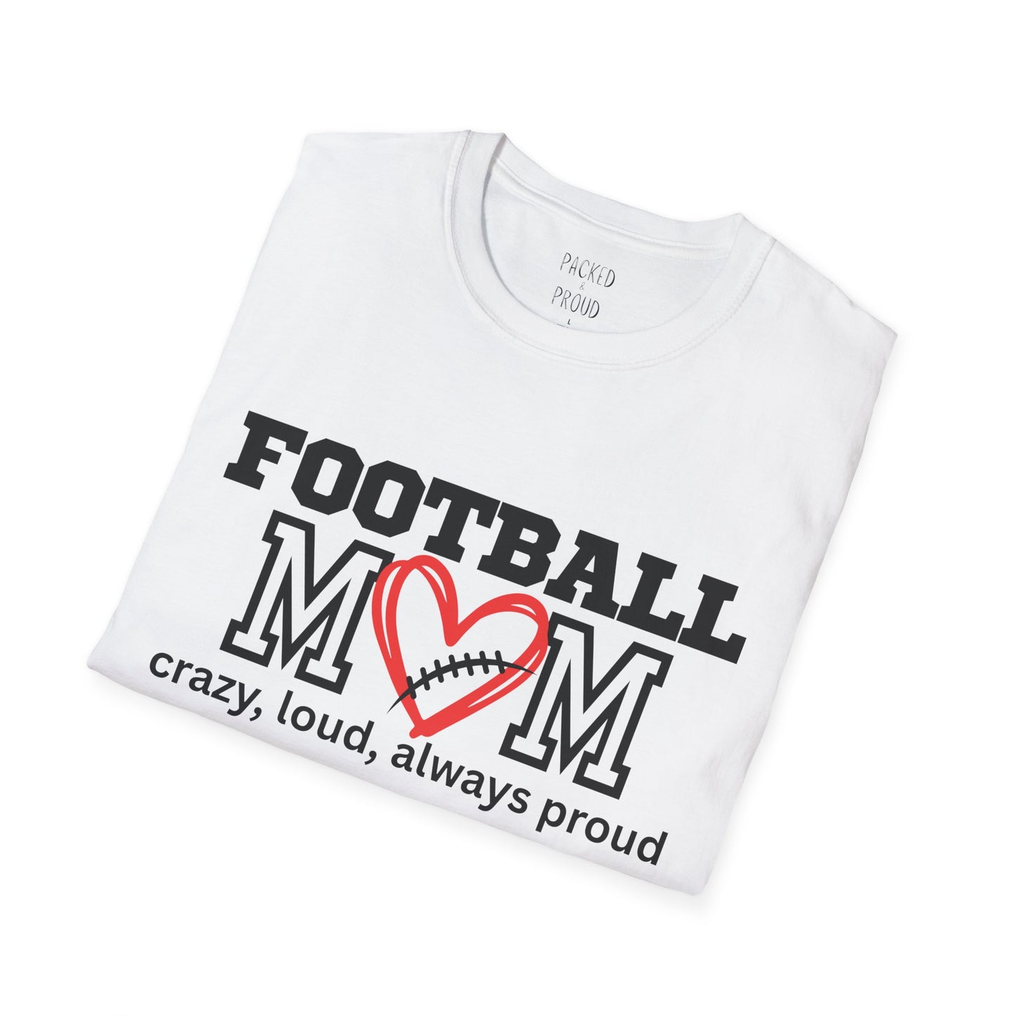 Football Mom T-Shirt, Sports Apparel, Gifts for Moms, Team Spirit Shirt, Casual Wear, Game Day Outfit