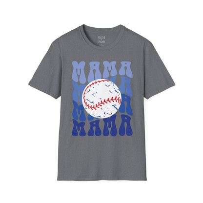 Baseball Blues Mama T-Shirt