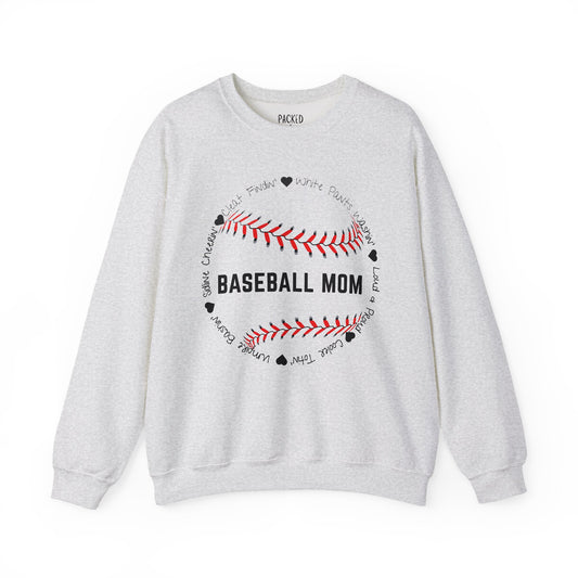 Loud and Proud Baseball Mom Crewneck Sweatshirt