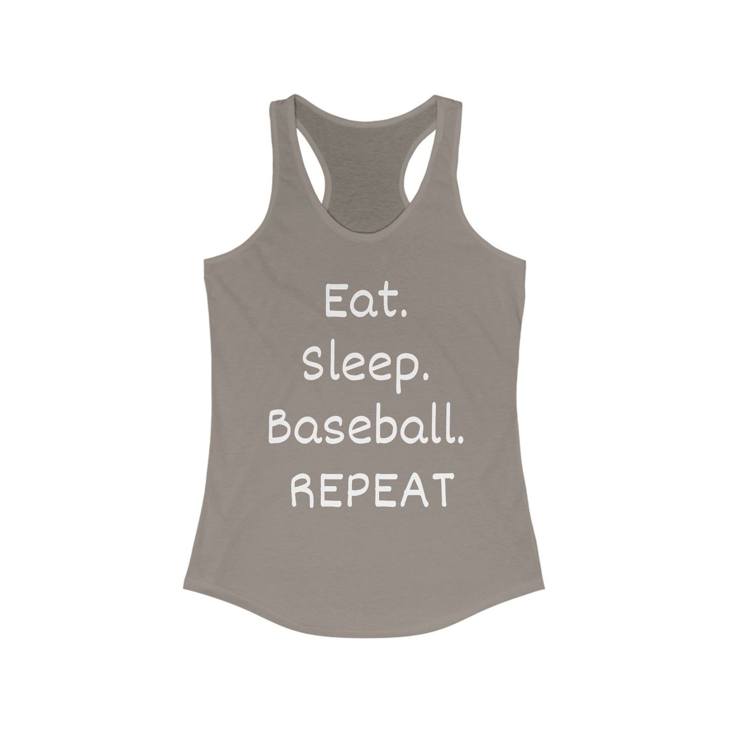 Eat. Sleep. Baseball. Repeat Racerback Tank