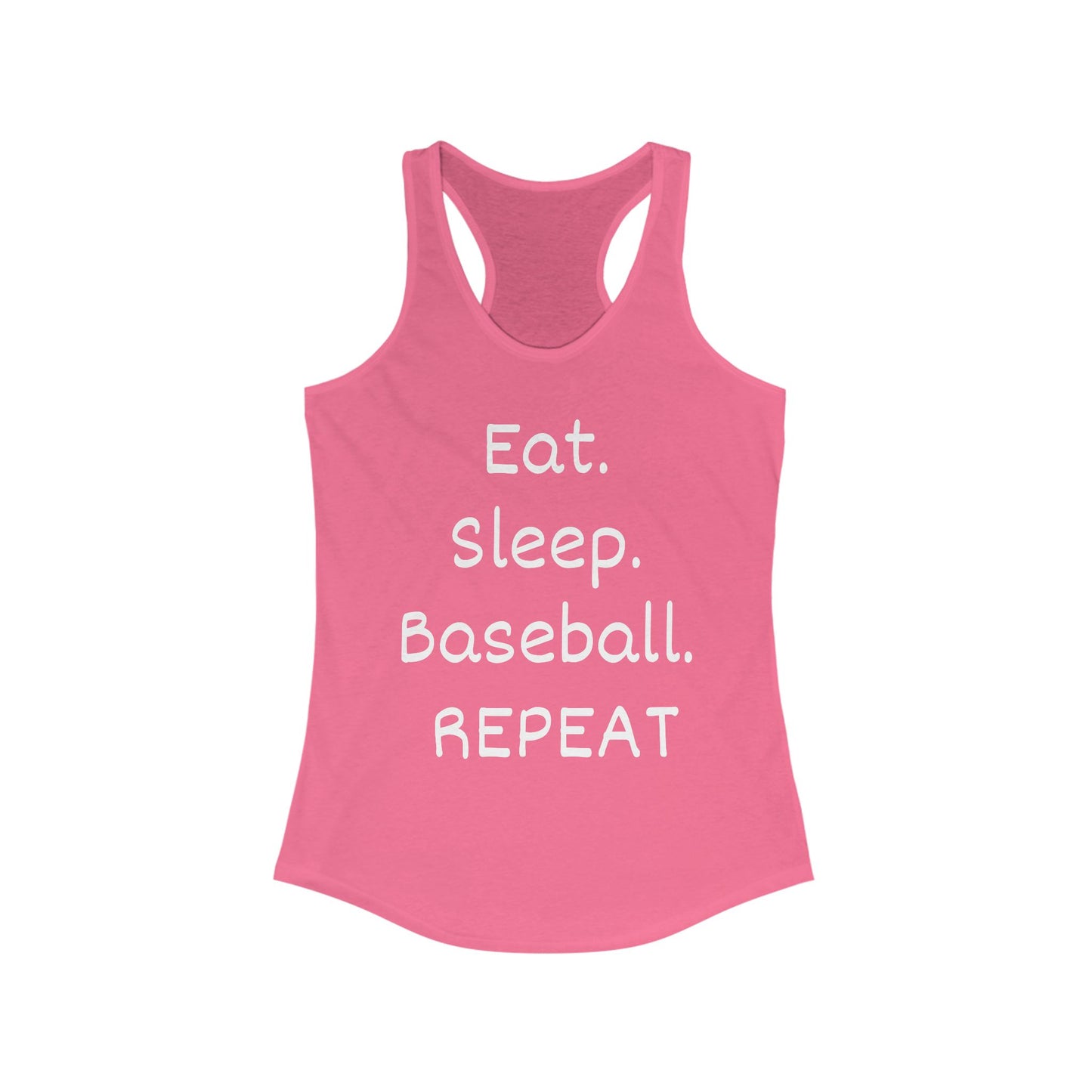 Eat. Sleep. Baseball. Repeat Racerback Tank