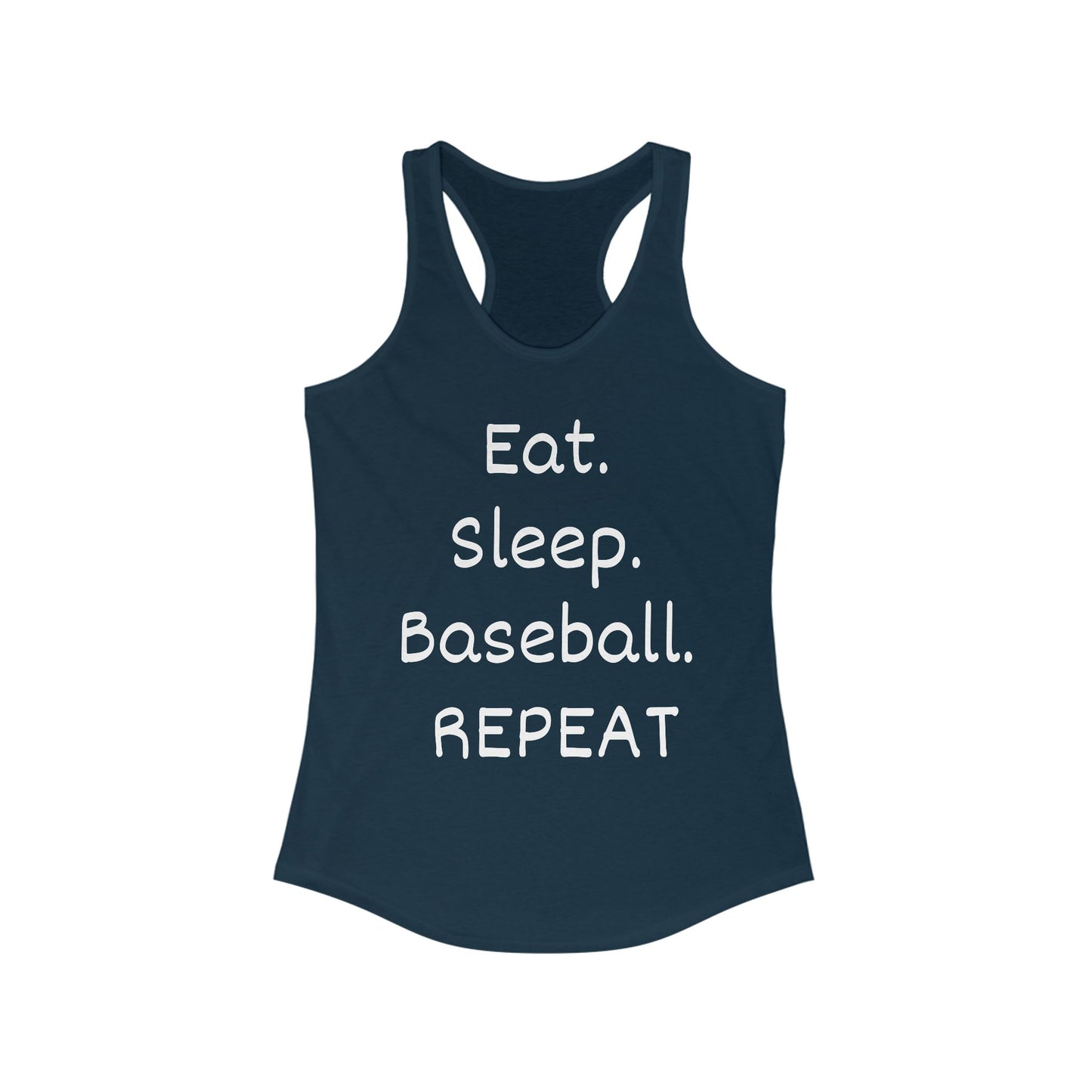 Eat. Sleep. Baseball. Repeat Racerback Tank