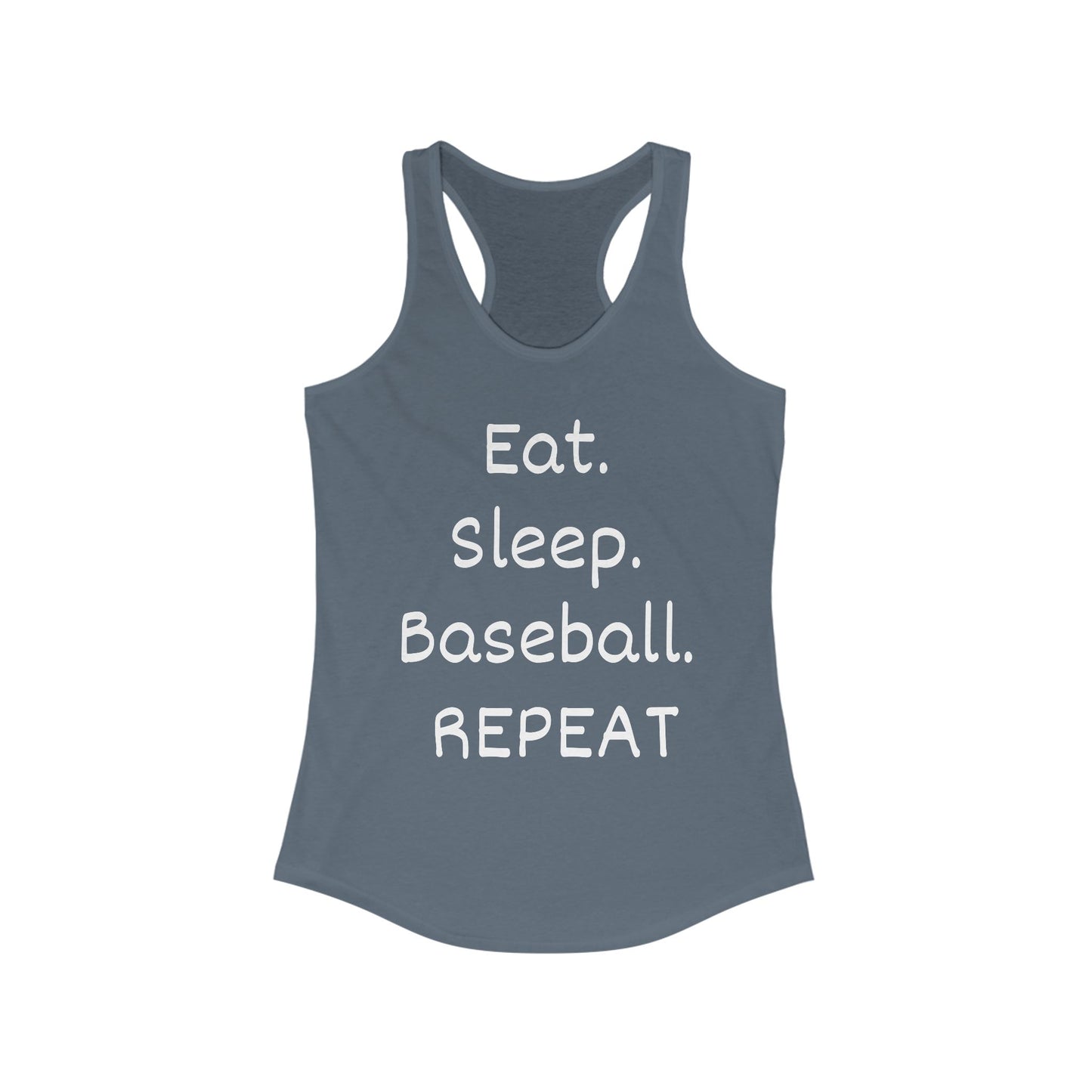 Eat. Sleep. Baseball. Repeat Racerback Tank
