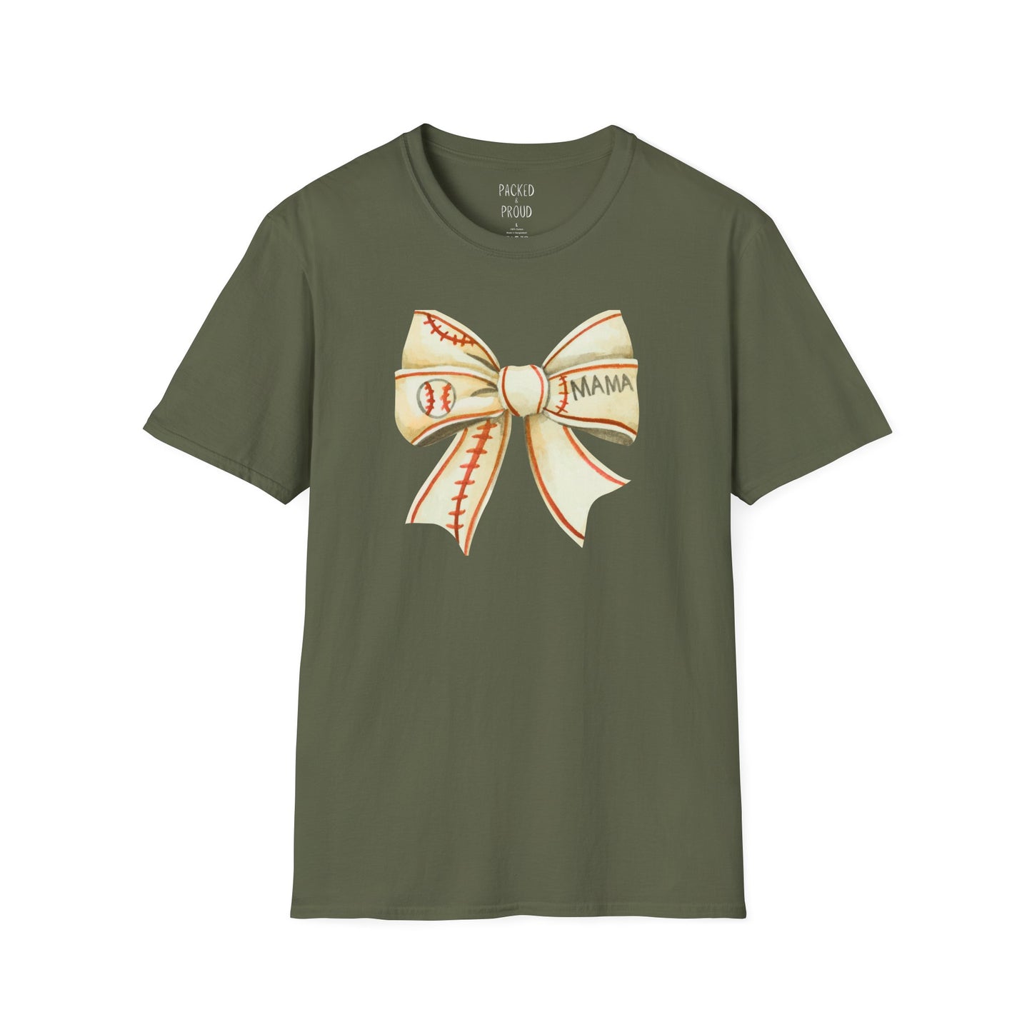 Baseball Bow Mama T-Shirt