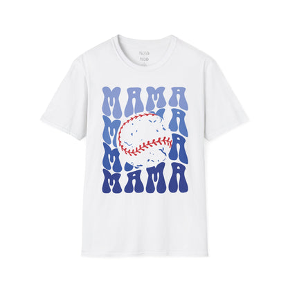 Baseball Blues Mama T-Shirt
