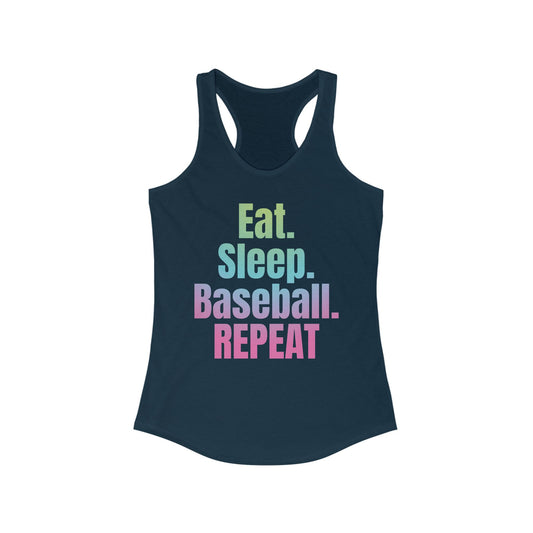Nonstop Baseball Life Racerback Tank