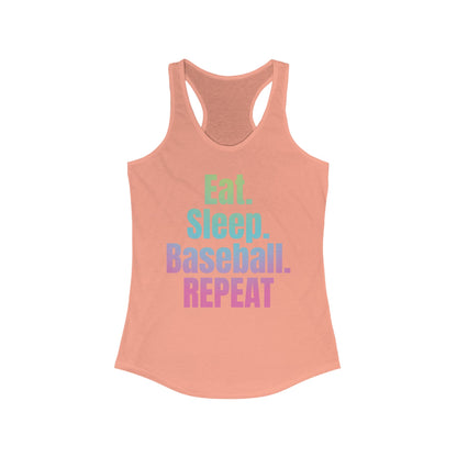 Nonstop Baseball Life Racerback Tank