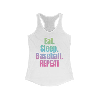 Nonstop Baseball Life Racerback Tank