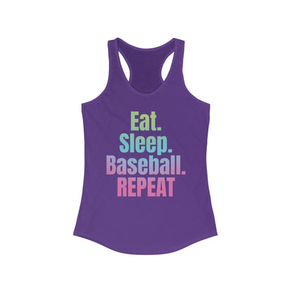 Nonstop Baseball Life Racerback Tank