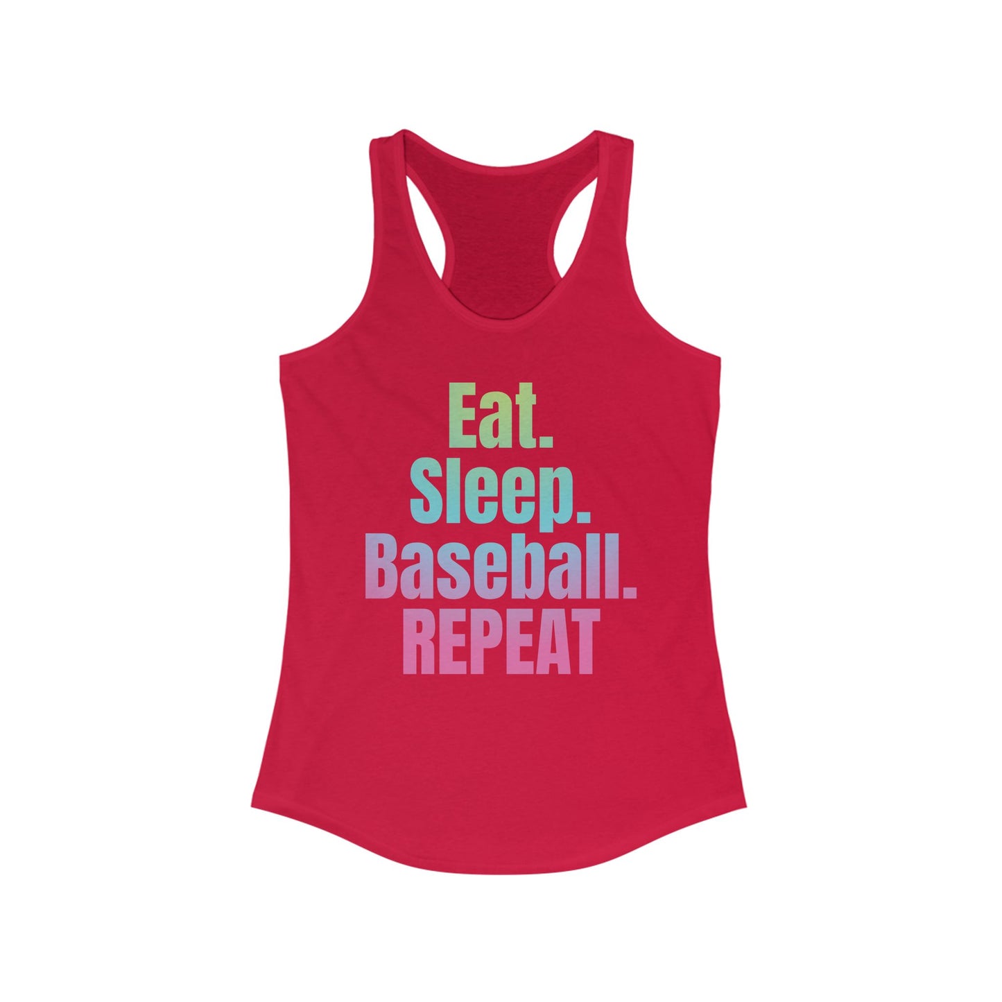 Nonstop Baseball Life Racerback Tank