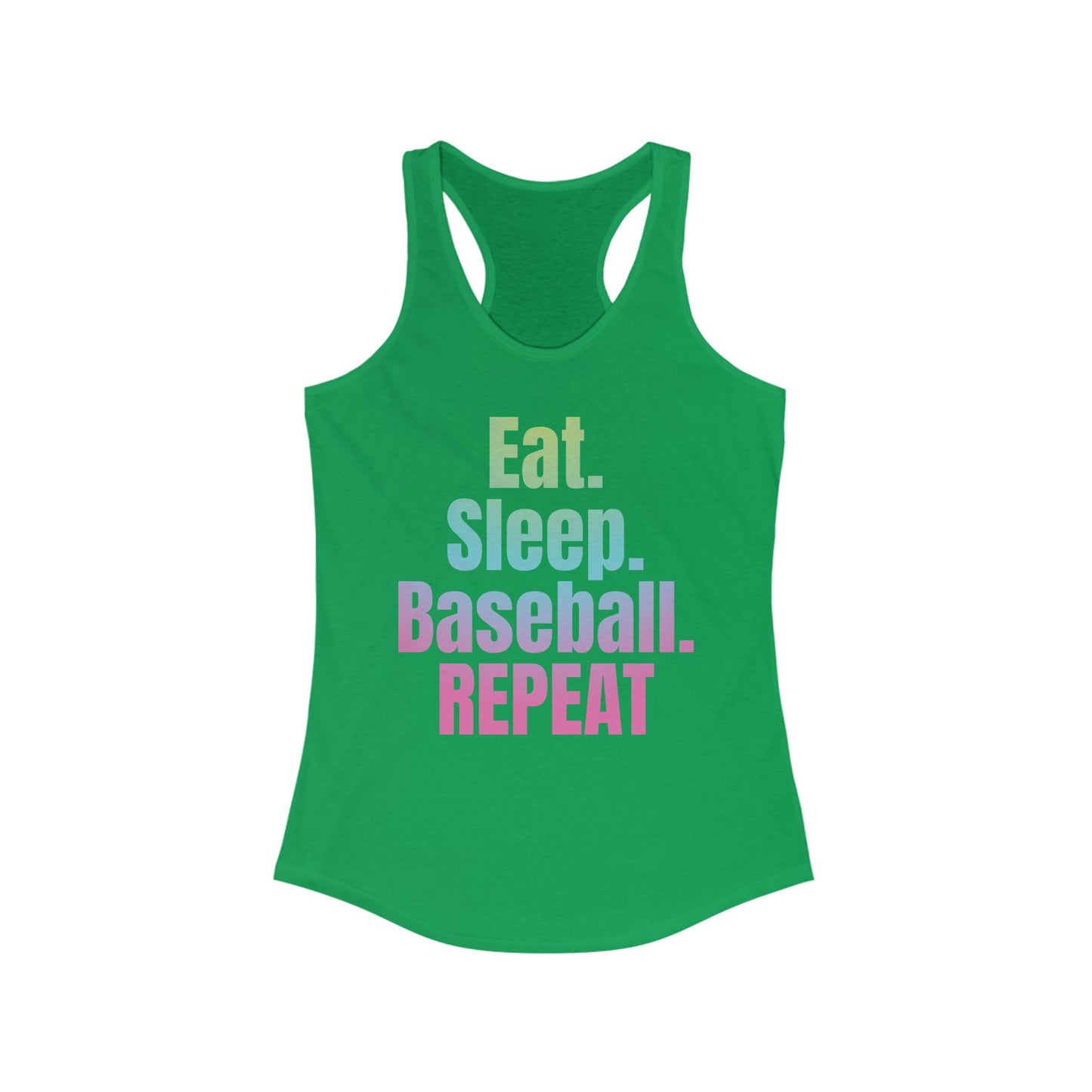 Nonstop Baseball Life Racerback Tank