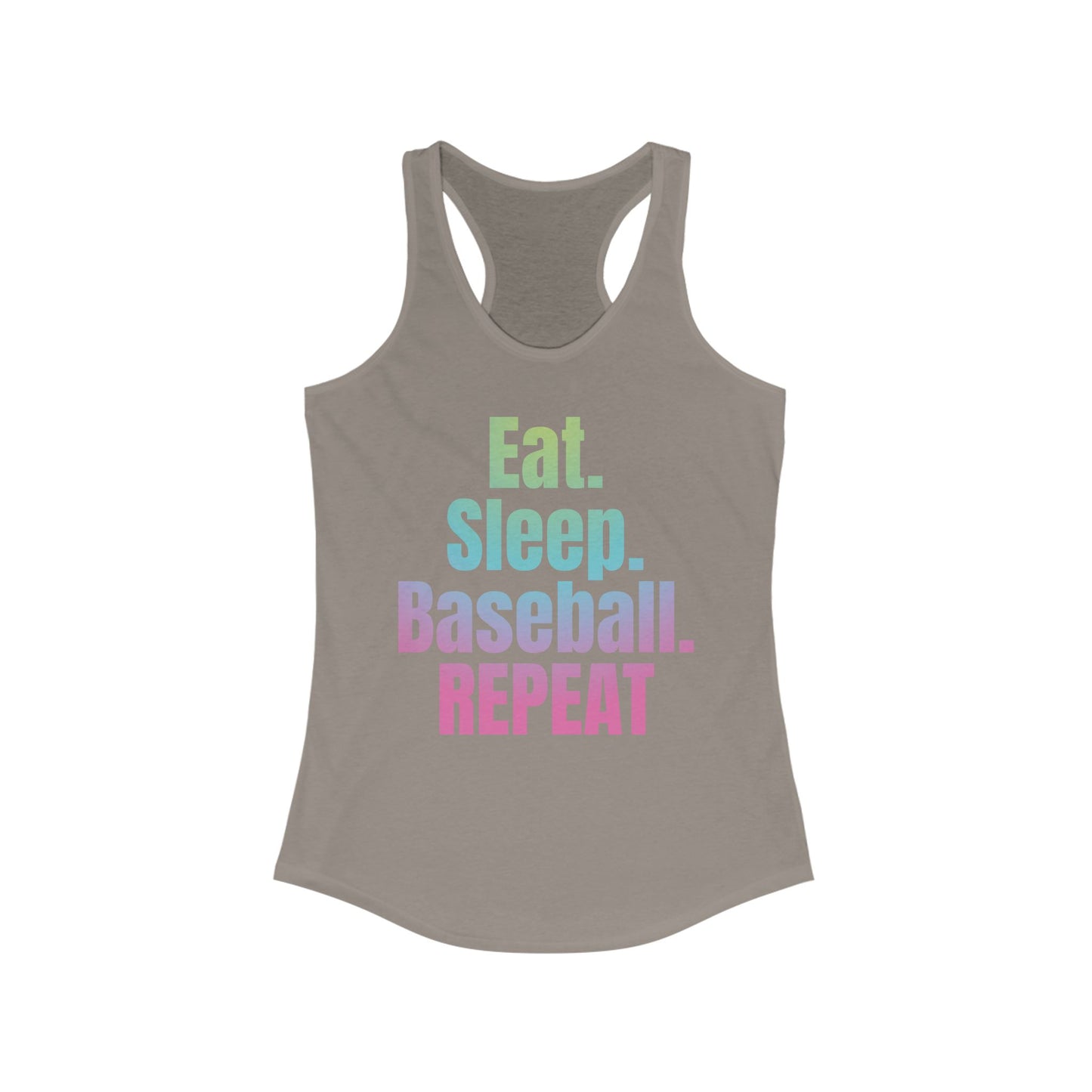 Nonstop Baseball Life Racerback Tank