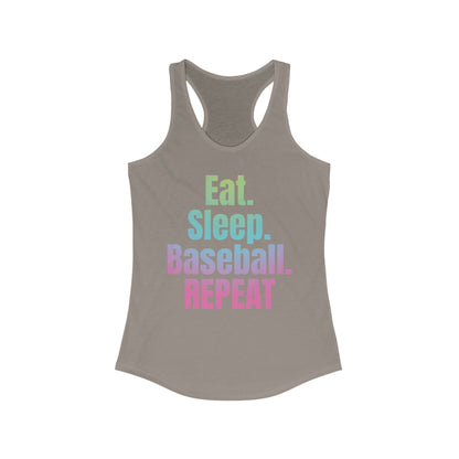 Nonstop Baseball Life Racerback Tank