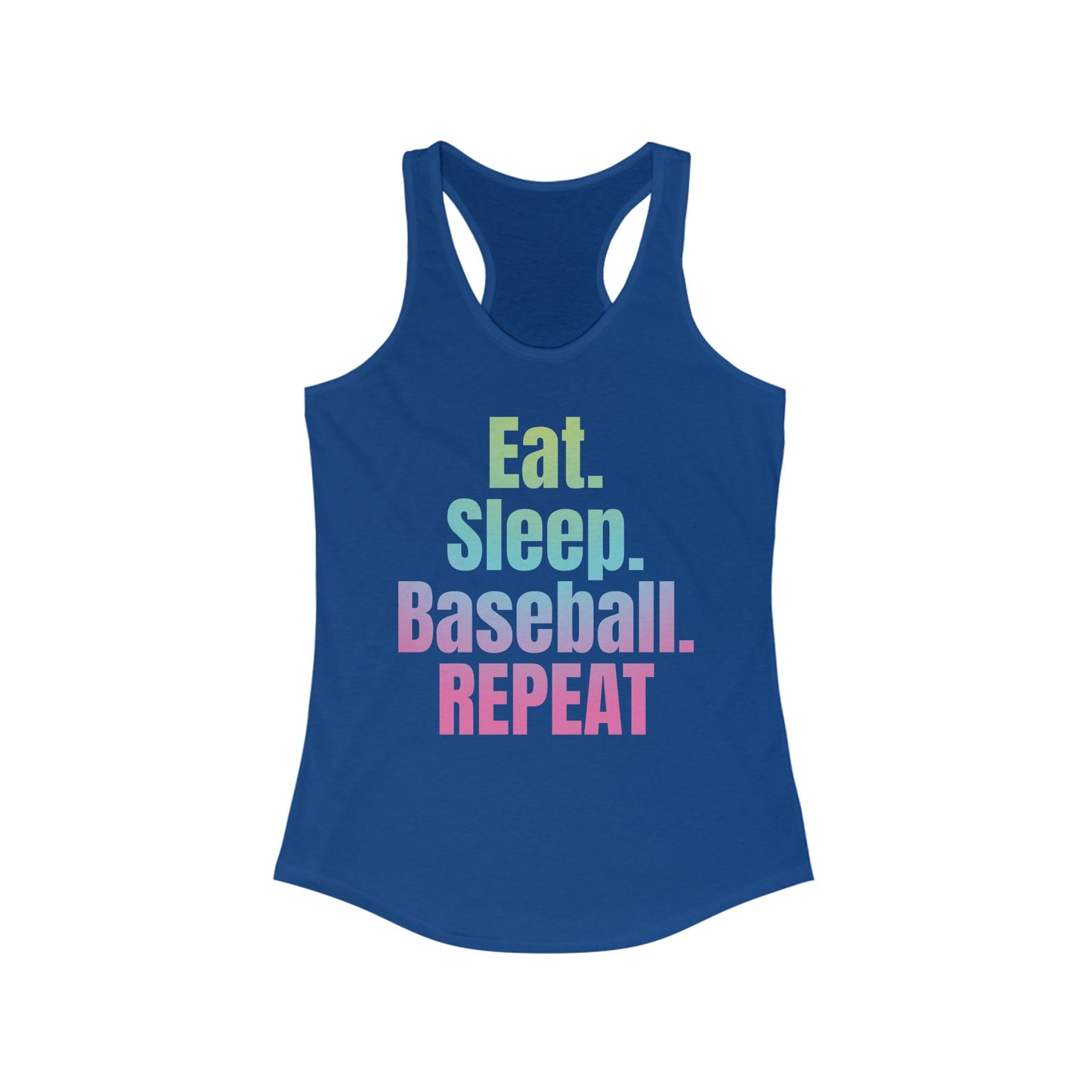 Nonstop Baseball Life Racerback Tank