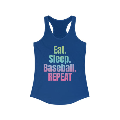 Nonstop Baseball Life Racerback Tank