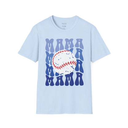 Baseball Blues Mama T-Shirt