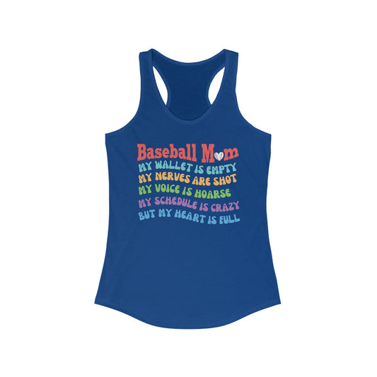 Broke, Tired, and Blessed Racerback Tank