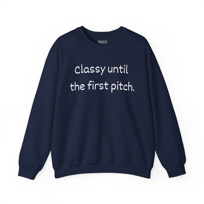 Baseball Mom Energy Crewneck Sweatshirt