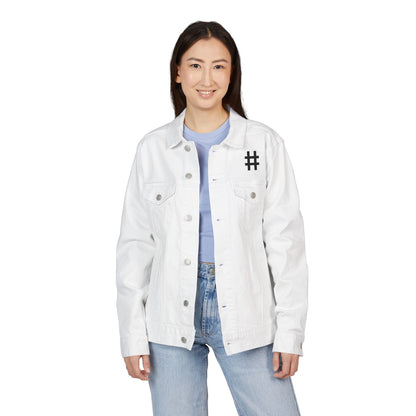 Personalized White Denim Jacket