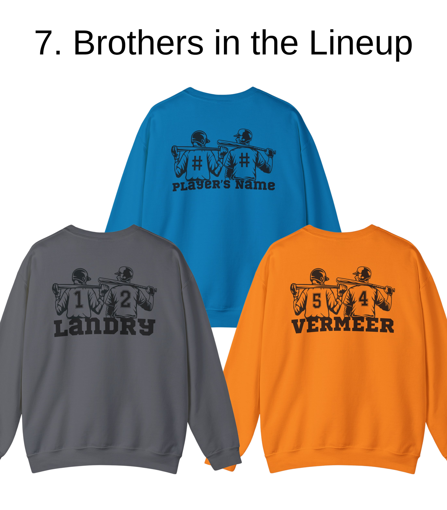 He Plays, I Pray Crew Neck Sweatshirt