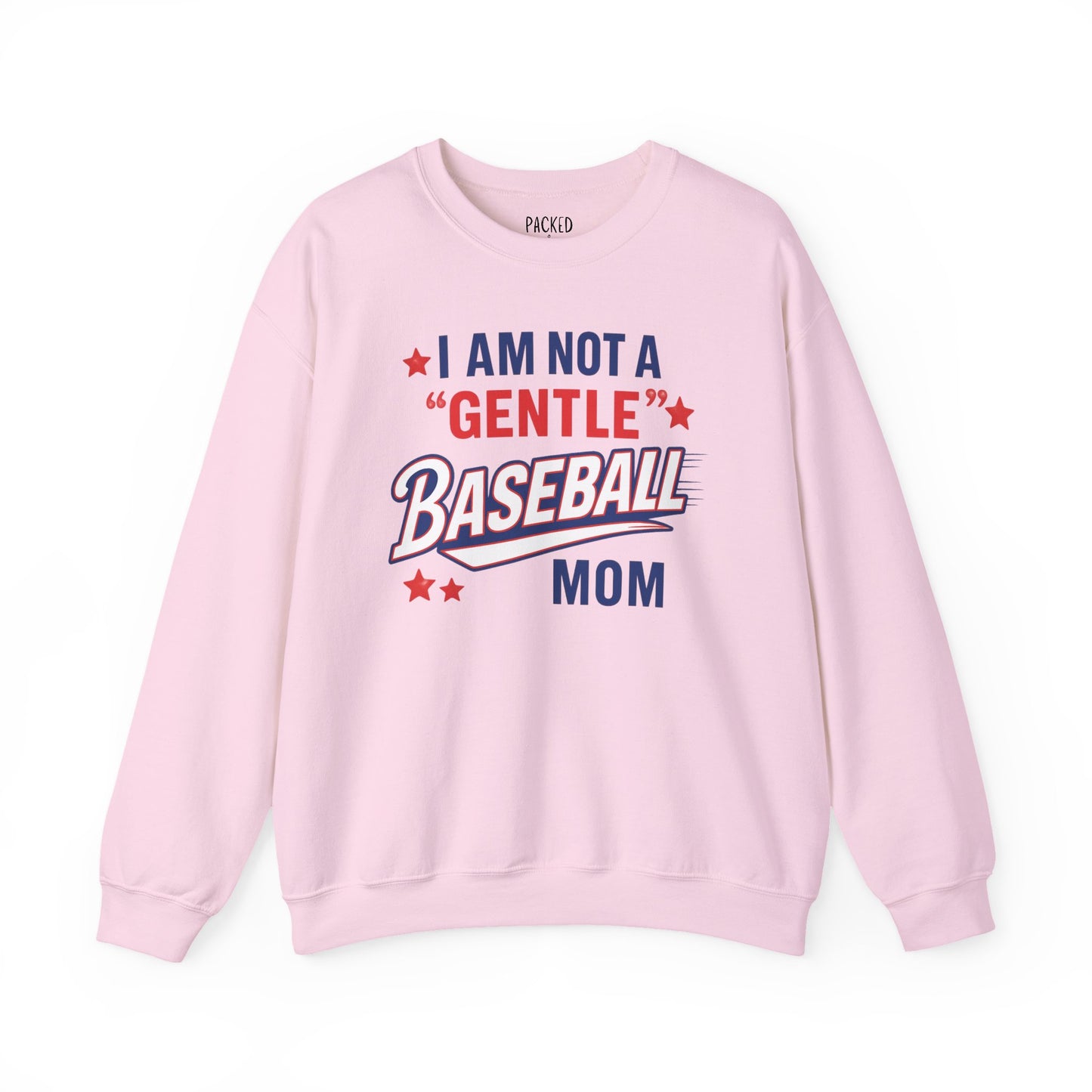 Not a Gentle Baseball Mom Crewneck Sweatshirt