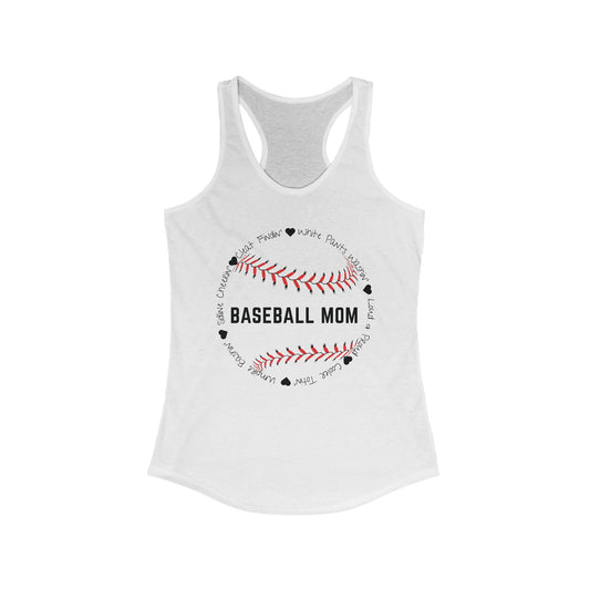 Loud and Proud Baseball Mom Racerback Tank
